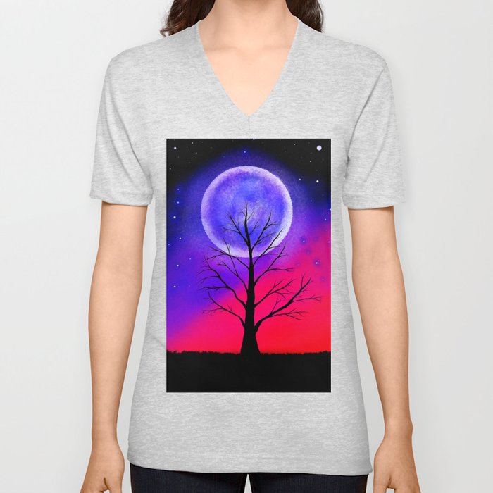 Luar - The Moon V Neck T Shirt