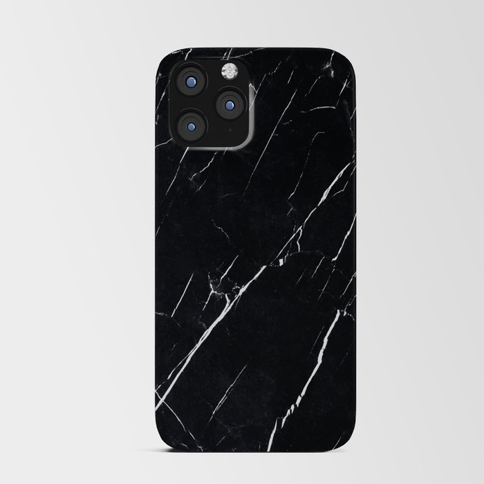 Modern Black Marble  iPhone Card Case