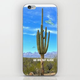we are not alone iPhone Skin