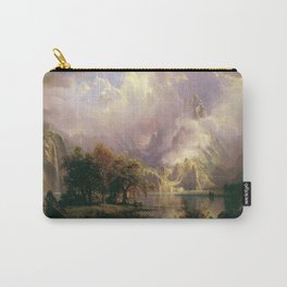 Rocky Mountain Landscape by Albert Bierstadt Carry-All Pouch