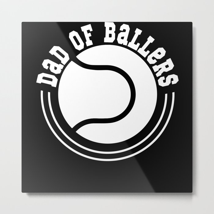 Dad of ballers retro Fathers day 2022 Metal Print