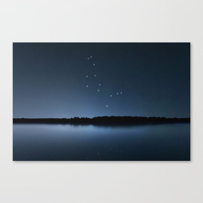 Bootes star constellation, Night sky, Cluster of stars, Deep space, Herdsman constellation Canvas Print