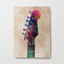 Guitar art 1 #guitar #music Metal Print