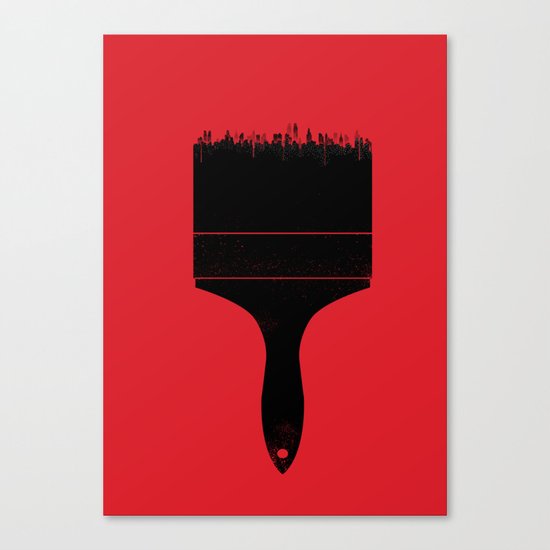 City Brush Canvas Print