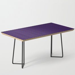PreppyPatterns™ - Cosmopolitan Houndstooth - black and heather purple Coffee Table