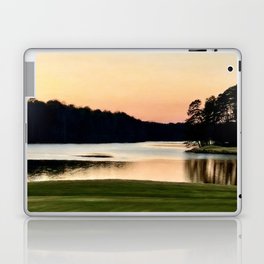 Sunset on the Golf Course Laptop Skin