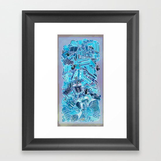 Book history Framed Art Print
