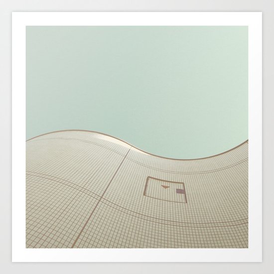 wavy wall Art Print