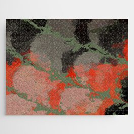 Abstract Red and Gray Jigsaw Puzzle