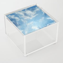Baby blue sky pixel art Acrylic Box