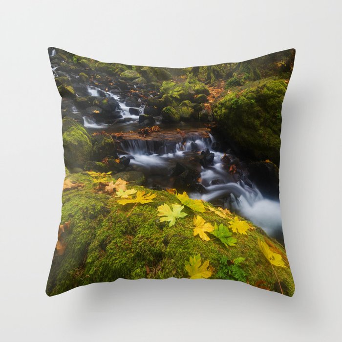 Dividing the Forest Throw Pillow
