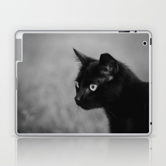 Black Cat Laptop & iPad Skin