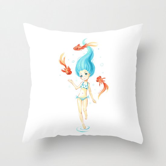 Coral 2 Throw Pillow