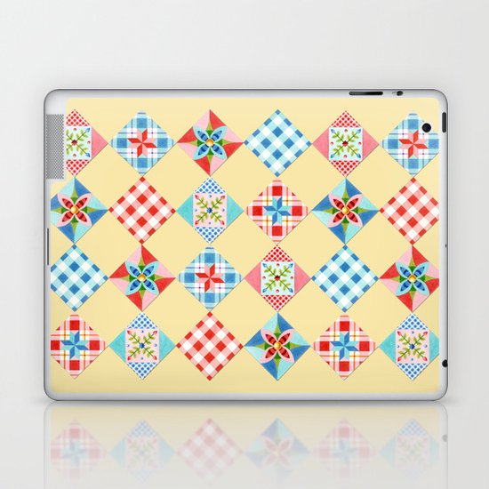 Country Days Patchwork Design Laptop & iPad Skin