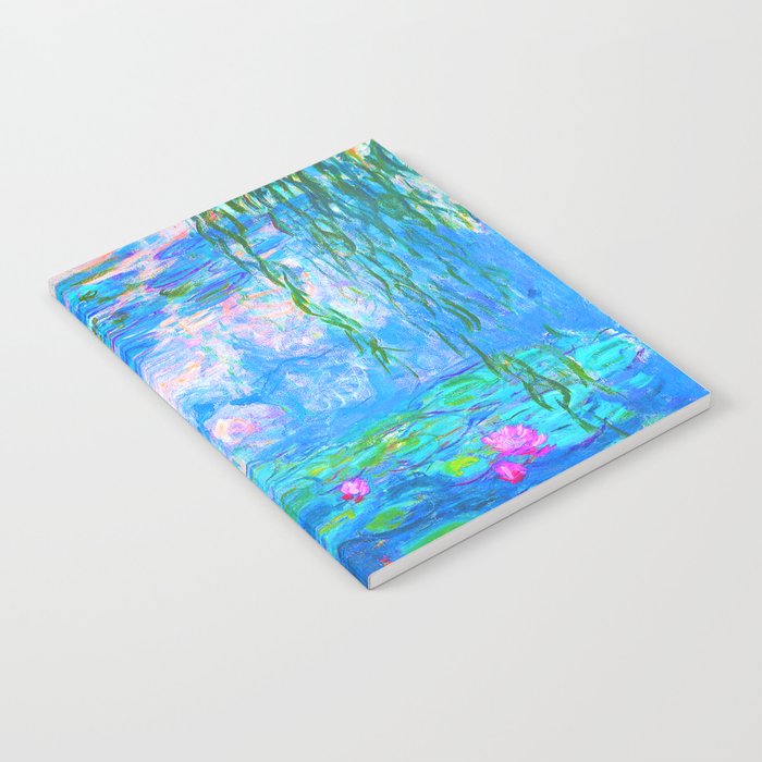 Monet Water Lilies - Pastel Fluro Notebook