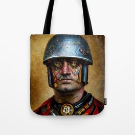 Steampunk Soldier Tote Bag