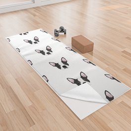 french bulldog (L) Yoga Towel