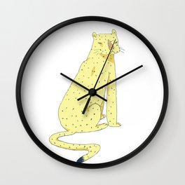 Big cat Wall Clock