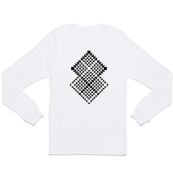 Geometric Tribal Long Sleeve T Shirt