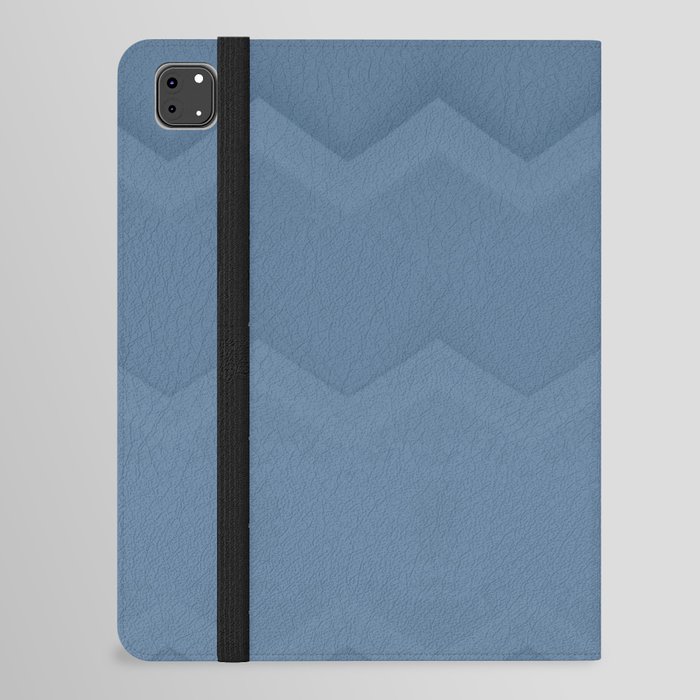 Simple Solid Aztec Boho Pattern Blue iPad Folio Case