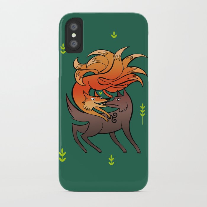 Nogitsune Sourwolf Iphone Case By Greenpenguin Society6