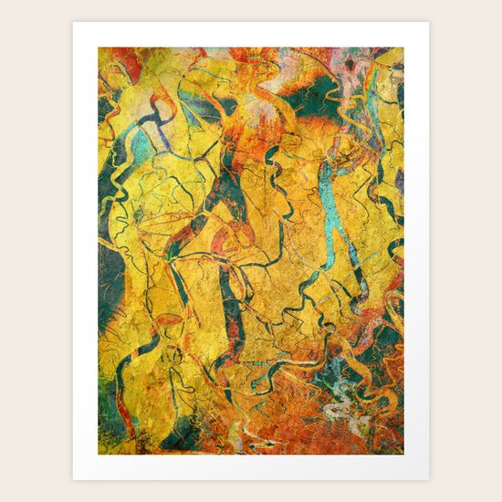 Cave Drawing Art Print