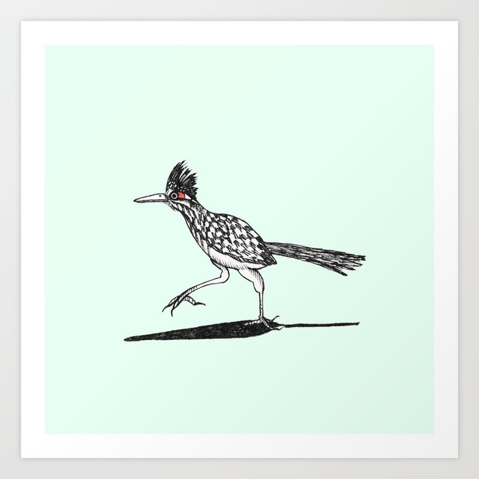 Roadrunner Art Print By Mrs Ciccoricco Society6