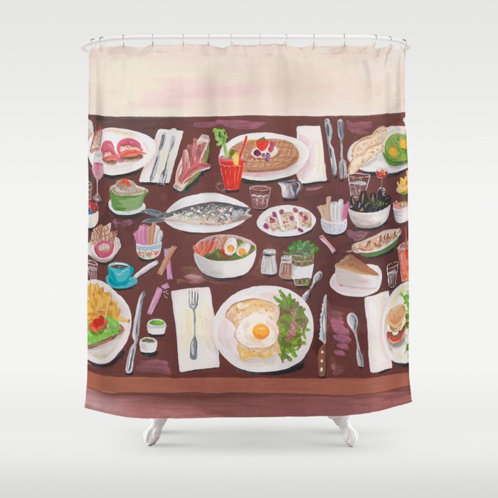 Brunch Shower Curtain