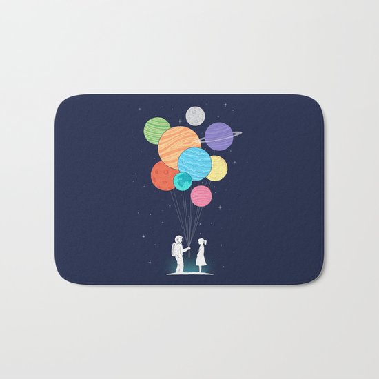 You are my universe Bath Mat
