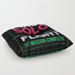 First Solo Flight Airplane First Flight Floor Pillow