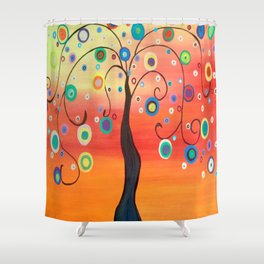Fiesta Tree Shower Curtain