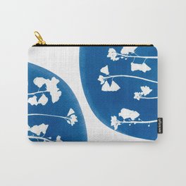 Cyanotype - Pressed flowers Carry-All Pouch