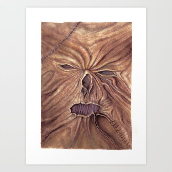 Necronomicon - Ash Vs. Evil Dead (Watercolor Painting) Art Print