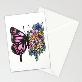 Blossoming Butterfly Stationery Cards
