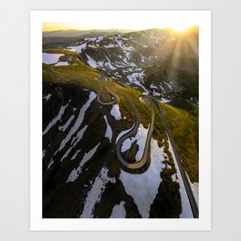 Beartooth Pass Highway Art Print
