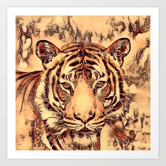 Animal ArtStudio- amazing Tiger Art Print