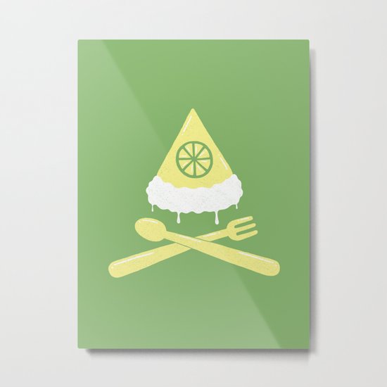 Luscious Lime Pie Metal Print