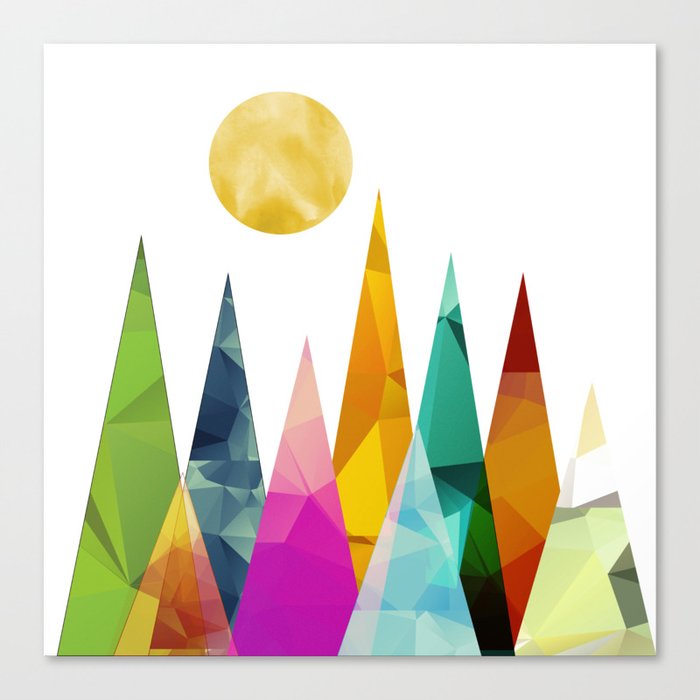 Moon in the Forest Canvas Print