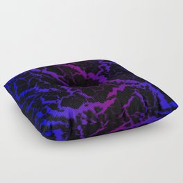 Cracked Space Lava - Blue/Purple Floor Pillow