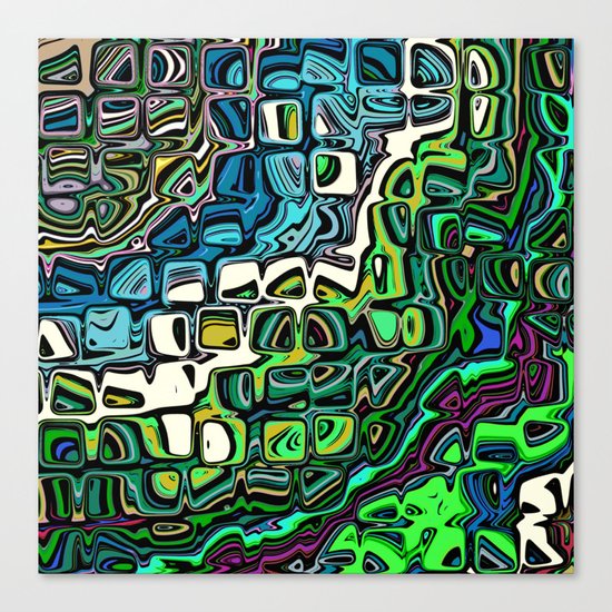 Abstract Blocks of Color Canvas Print