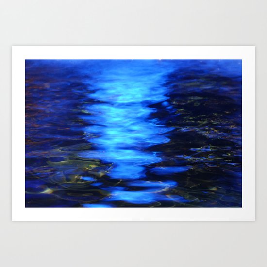 Blue Water Art Print