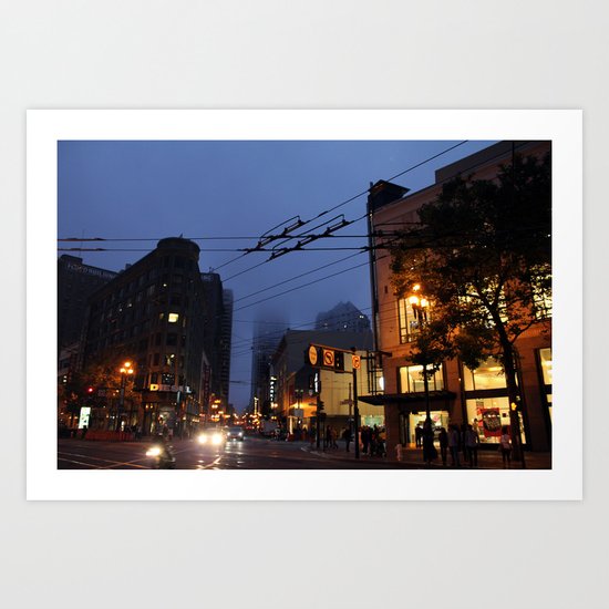 Foggy Art Print