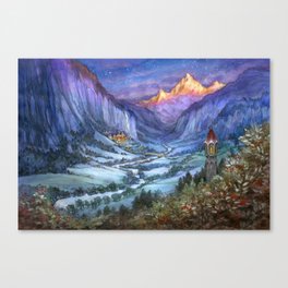 The Hidden Valley in Winter Canvas Print