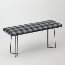 Steely Gray - check Bench
