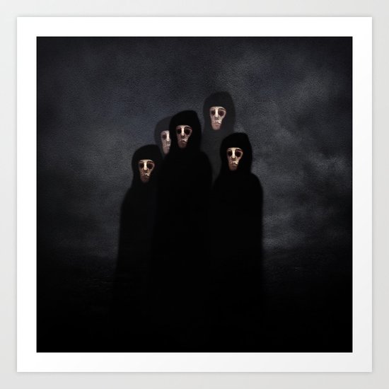 The meeting. Art Print