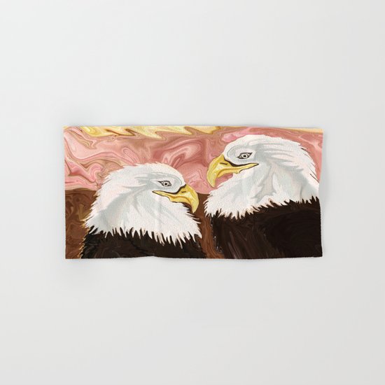 Freedom's Princess Bald Eagles Hand & Bath Towel
