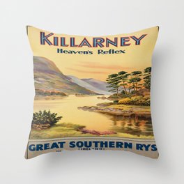 Vintage poster - Ireland Throw Pillow
