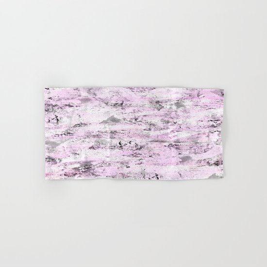 Pink and Grey Abstract Hand & Bath Towel