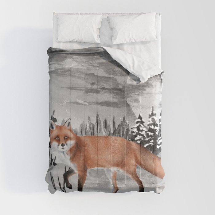 Woodland Forest 12 Fox Comforter