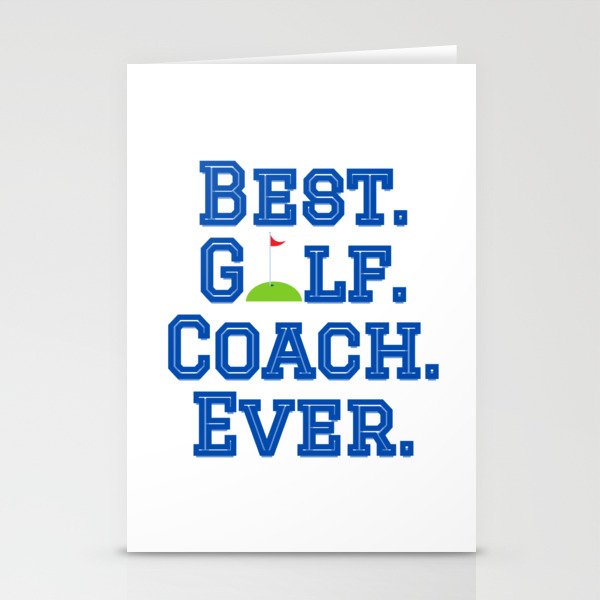Best Golf Coach Stationery Cards